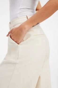 GOOD AMERICAN Leggings & Pants THE BOSS TROUSERS 2.0 | BONE001