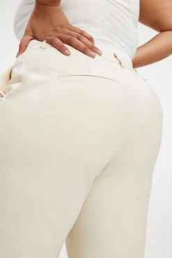 GOOD AMERICAN Leggings & Pants THE BOSS TROUSERS 2.0 | BONE001