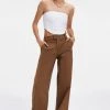 GOOD AMERICAN THE BOSS TROUSERS 2.0 | SEPIA001