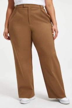 GOOD AMERICAN THE BOSS TROUSERS 2.0 | SEPIA001