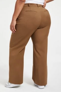 GOOD AMERICAN THE BOSS TROUSERS 2.0 | SEPIA001