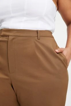 GOOD AMERICAN THE BOSS TROUSERS 2.0 | SEPIA001