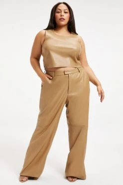Top 10 ✨ GOOD AMERICAN LEATHER TROUSER | WARM CARAMEL003 🌟 14 GOOD AMERICAN LEATHER TROUSER | WARM CARAMEL003