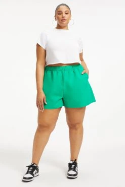 GOOD AMERICAN THE WEEKEND SHORT | SUMMER GREEN002 Shorts & Skirts