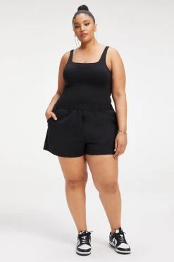 GOOD AMERICAN THE WEEKEND SHORT | BLACK001