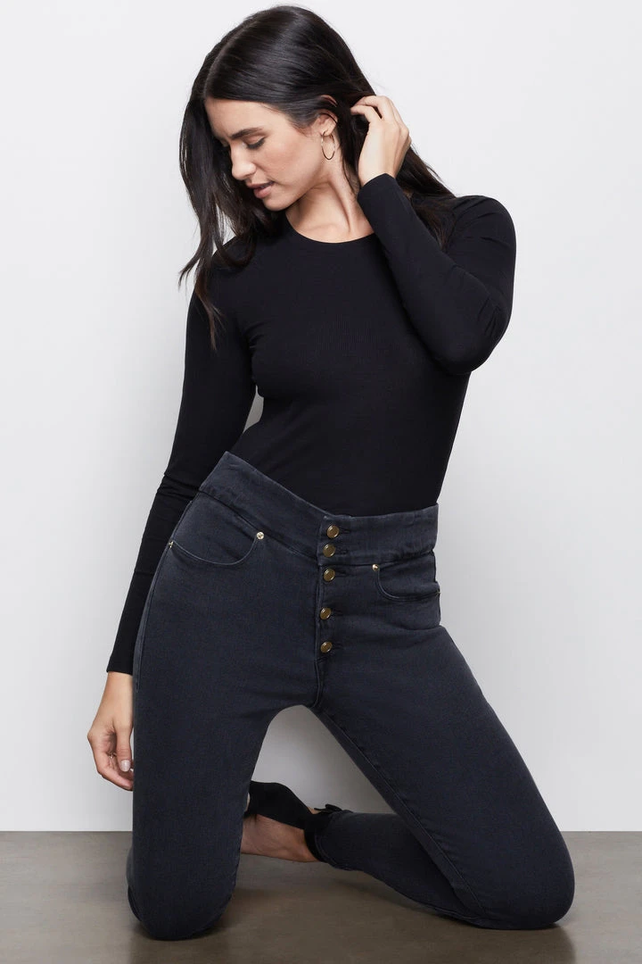 Flash Sale ⌛ GA-SALE High Waisted GOOD WAIST BUTTON FLY | BLACK001 🤩 6 GA-SALE High Waisted GOOD WAIST BUTTON FLY | BLACK001