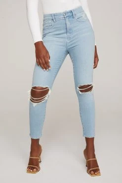 GA-SALE GOOD WAIST CROP | BLUE635