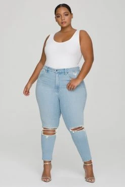 GA-SALE GOOD WAIST CROP | BLUE635