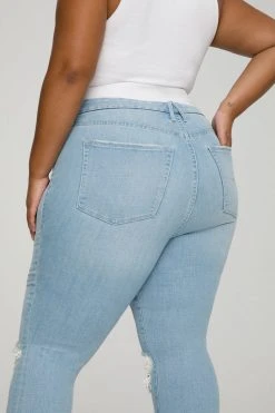 GA-SALE GOOD WAIST CROP | BLUE635