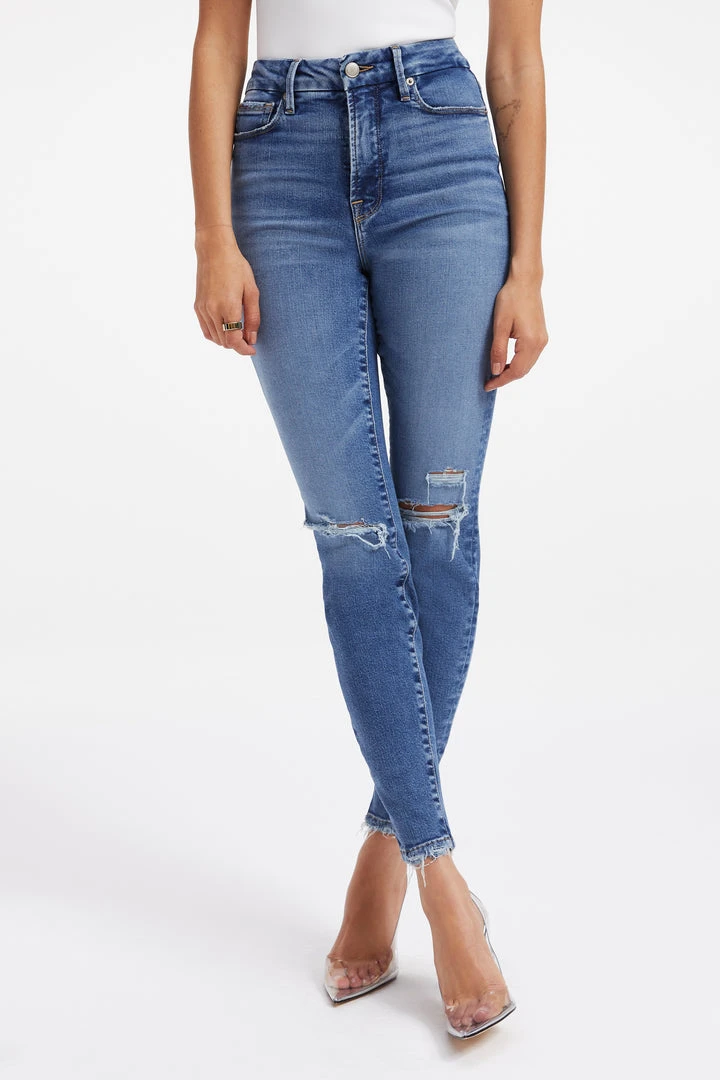 Best deal 💯 GOOD AMERICAN GOOD WAIST CROP | INDIGO223 Brand New Denim 🔔 4 GOOD AMERICAN GOOD WAIST CROP | INDIGO223 Brand New Denim