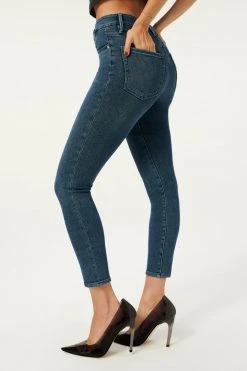 GA-SALE High Waisted GOOD WAIST CROP | BLUE798