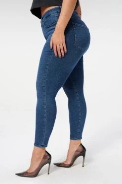 GA-SALE High Waisted GOOD WAIST CROP | BLUE798