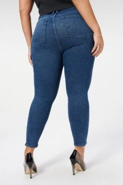 GA-SALE High Waisted GOOD WAIST CROP | BLUE798