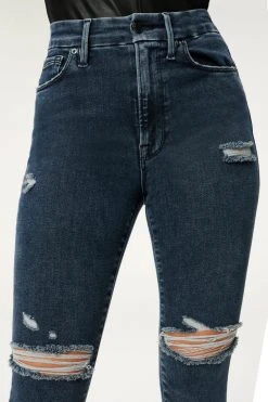 Budget ✨ GOOD AMERICAN ALWAYS FITS GOOD WAIST CROP | BLUE857 🧨 26 GOOD AMERICAN ALWAYS FITS GOOD WAIST CROP | BLUE857