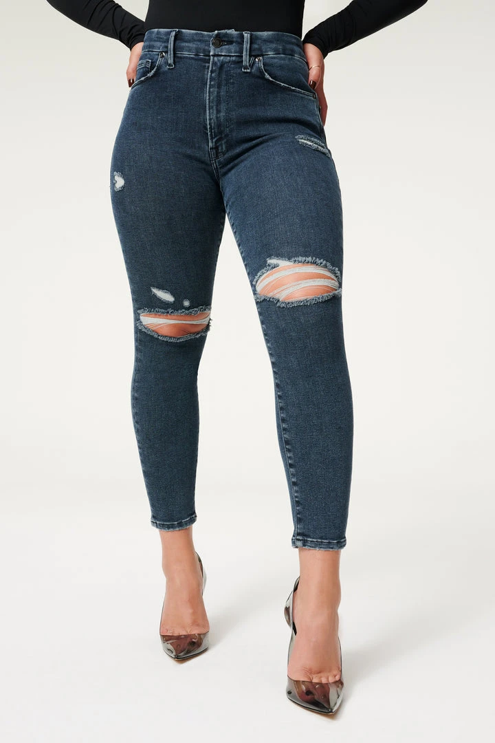 Budget ✨ GOOD AMERICAN ALWAYS FITS GOOD WAIST CROP | BLUE857 🧨 12 GOOD AMERICAN ALWAYS FITS GOOD WAIST CROP | BLUE857