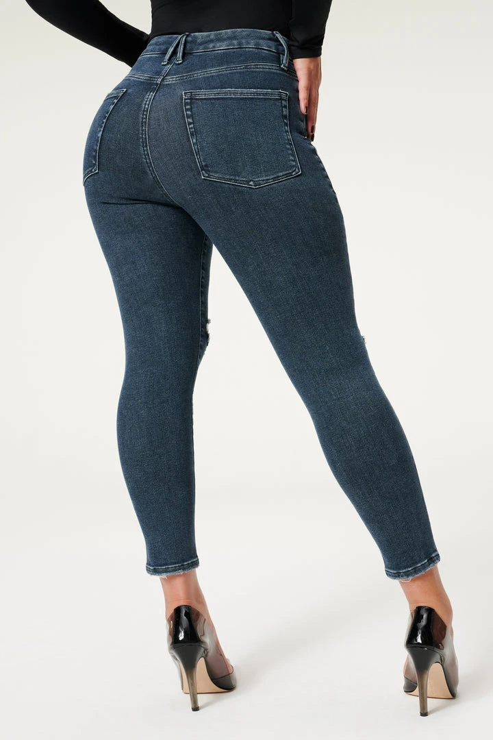 Budget ✨ GOOD AMERICAN ALWAYS FITS GOOD WAIST CROP | BLUE857 🧨 14 GOOD AMERICAN ALWAYS FITS GOOD WAIST CROP | BLUE857