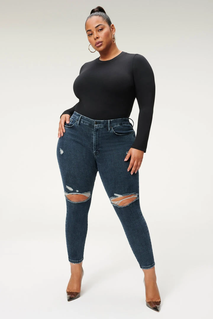 Budget ✨ GOOD AMERICAN ALWAYS FITS GOOD WAIST CROP | BLUE857 🧨 1 GOOD AMERICAN ALWAYS FITS GOOD WAIST CROP | BLUE857