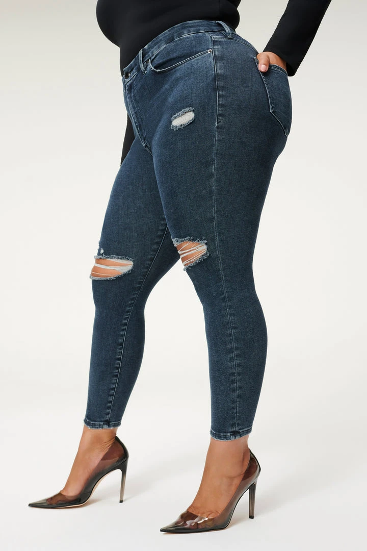 Budget ✨ GOOD AMERICAN ALWAYS FITS GOOD WAIST CROP | BLUE857 🧨 3 GOOD AMERICAN ALWAYS FITS GOOD WAIST CROP | BLUE857