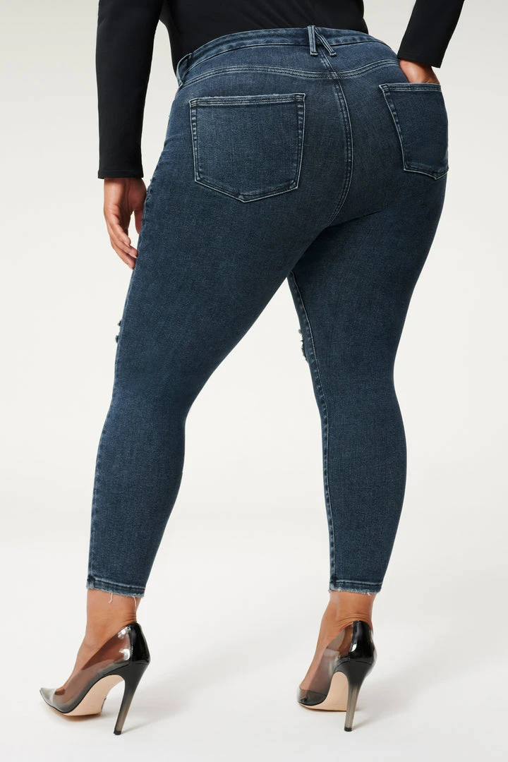 Budget ✨ GOOD AMERICAN ALWAYS FITS GOOD WAIST CROP | BLUE857 🧨 4 GOOD AMERICAN ALWAYS FITS GOOD WAIST CROP | BLUE857