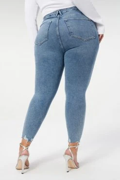 GA-SALE High Waisted GOOD WAIST CROP CHEW HEM | BLUE799