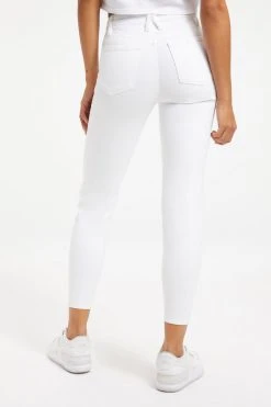 GA-SALE GOOD WAIST CROP DEEP V YOKE | WHITE001