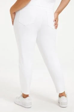 GA-SALE GOOD WAIST CROP DEEP V YOKE | WHITE001