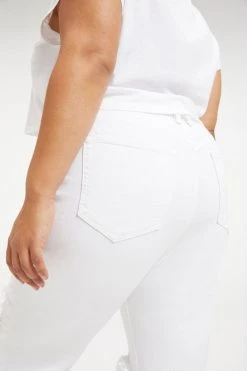 GA-SALE GOOD WAIST CROP DEEP V YOKE | WHITE001