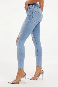 GOOD AMERICAN GOOD WAIST CROP | INDIGO138