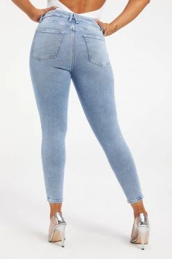 GOOD AMERICAN GOOD WAIST CROP | INDIGO138