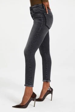 Best Pirce ๐ GOOD AMERICAN GOOD WAIST CROP W/ SHADOW POCK | BLACK263 High Waisted โจ 13 GOOD AMERICAN GOOD WAIST CROP W/ SHADOW POCK | BLACK263 High Waisted