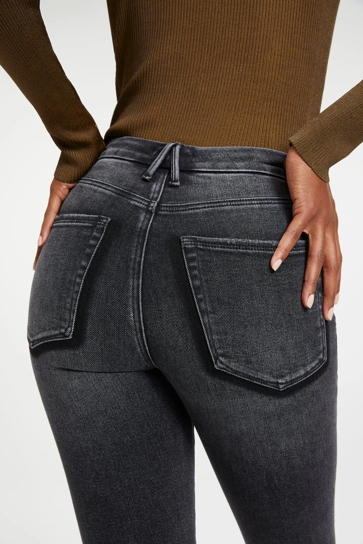 Best Pirce ๐ GOOD AMERICAN GOOD WAIST CROP W/ SHADOW POCK | BLACK263 High Waisted โจ 5 GOOD AMERICAN GOOD WAIST CROP W/ SHADOW POCK | BLACK263 High Waisted