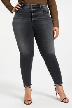 Best Pirce ๐ GOOD AMERICAN GOOD WAIST CROP W/ SHADOW POCK | BLACK263 High Waisted โจ 18 GOOD AMERICAN GOOD WAIST CROP W/ SHADOW POCK | BLACK263 High Waisted