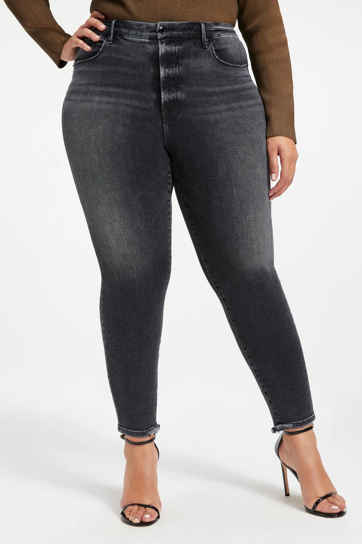 Best Pirce ๐ GOOD AMERICAN GOOD WAIST CROP W/ SHADOW POCK | BLACK263 High Waisted โจ 8 GOOD AMERICAN GOOD WAIST CROP W/ SHADOW POCK | BLACK263 High Waisted