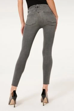 GOOD AMERICAN High Waisted GOOD WAIST CROP | BLACK180