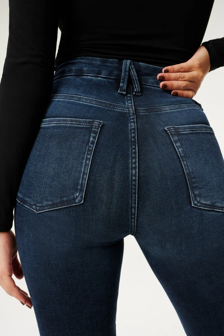 Outlet ✔️ GOOD AMERICAN High Waisted GOOD WAIST CROP RAW HEM | BLUE853 🔥 6 GOOD AMERICAN High Waisted GOOD WAIST CROP RAW HEM | BLUE853