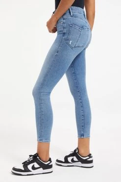 GOOD AMERICAN GOOD WAIST CROP SPLIT POCKETS | INDIGO139 High Waisted