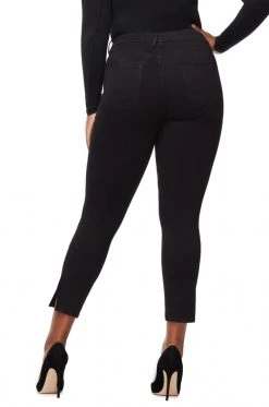 GA-SALE GOOD WAIST CROP SIDE SLIT | BLACK001