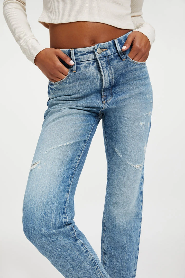 Coupon ✨ GOOD AMERICAN High Waisted THE WEEKENDER | INDIGO046 ⭐ 5 GOOD AMERICAN High Waisted THE WEEKENDER | INDIGO046