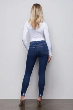 Promo ⌛ GOOD AMERICAN High Waisted GOOD WAIST EXPOSED BUTTONS | BLUE393 ⭐ 20 GOOD AMERICAN High Waisted GOOD WAIST EXPOSED BUTTONS | BLUE393