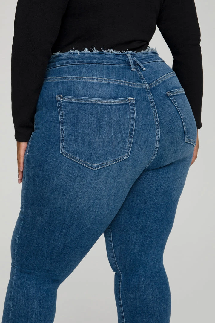 Coupon ⌛ GOOD AMERICAN Skinny GOOD WAIST RAW EDGE | BLUE628 🤩 16 GOOD AMERICAN Skinny GOOD WAIST RAW EDGE | BLUE628