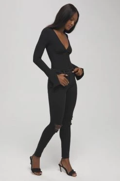 GOOD AMERICAN GOOD WAIST EXTREME V | BLACK138