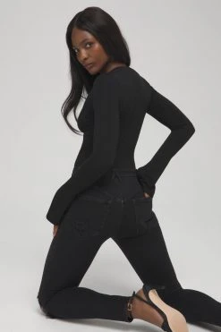 GOOD AMERICAN GOOD WAIST EXTREME V | BLACK138