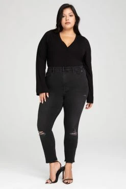 GOOD AMERICAN GOOD WAIST EXTREME V | BLACK138