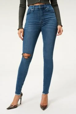 GA-SALE High Waisted GOOD WAIST JACKED STEP HEM | BLUE850