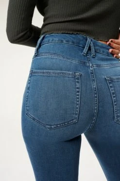 GA-SALE High Waisted GOOD WAIST JACKED STEP HEM | BLUE850