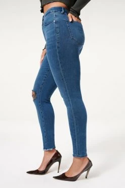 GA-SALE High Waisted GOOD WAIST JACKED STEP HEM | BLUE850