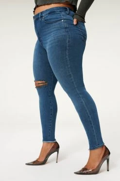 GA-SALE High Waisted GOOD WAIST JACKED STEP HEM | BLUE850