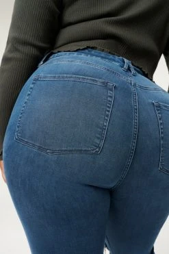 GA-SALE High Waisted GOOD WAIST JACKED STEP HEM | BLUE850