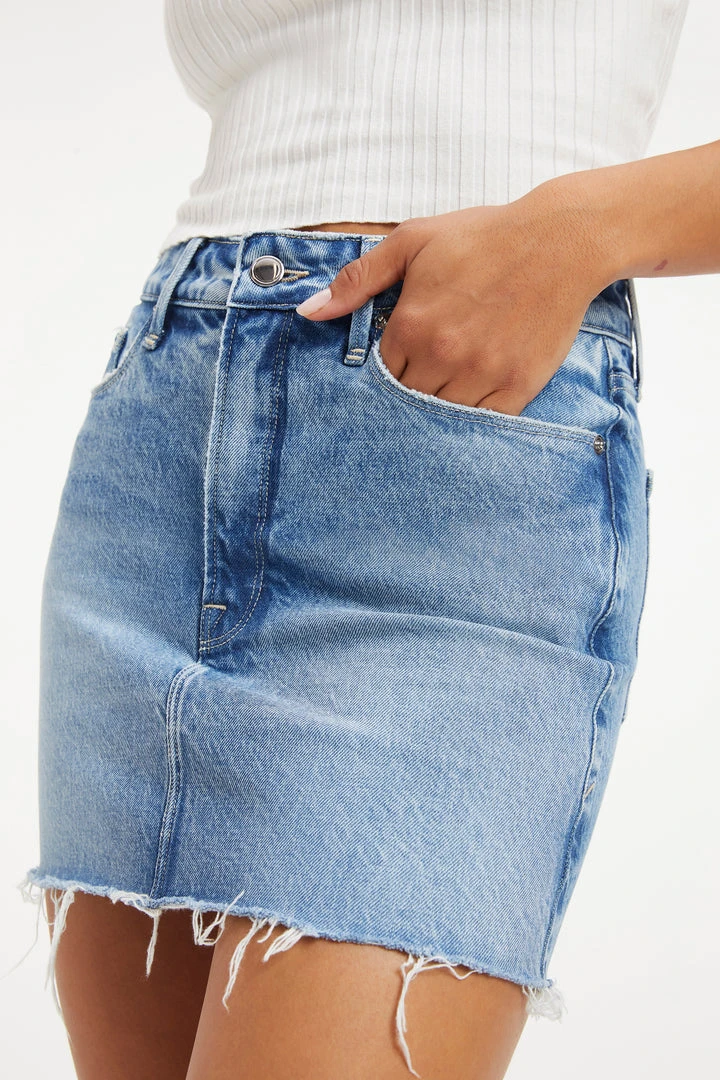 Best Pirce 😀 GA-SALE GOOD WAIST MINI SKIRT | INDIGO900 🤩 7 GA-SALE GOOD WAIST MINI SKIRT | INDIGO900