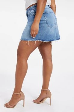 GA-SALE GOOD WAIST MINI SKIRT | INDIGO900